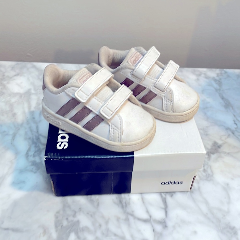 Adidas Grand court rose gold/white